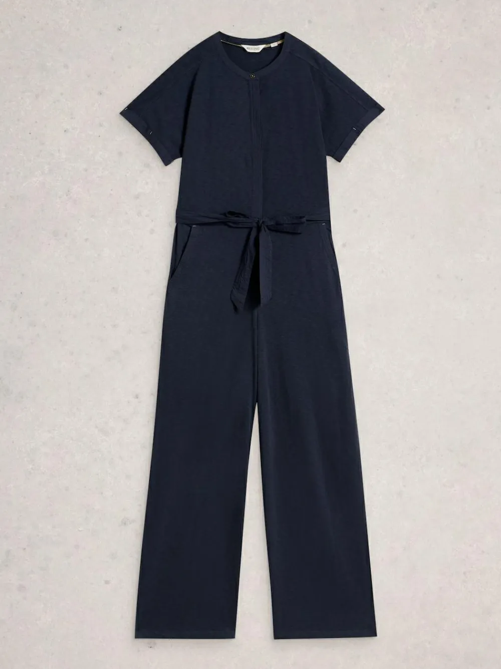New White Stuff Sandy Jersey Jumpsuit Blue