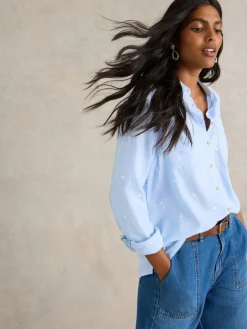 White Stuff Blue Sophie Shirt^Women Blouses & Shirts
