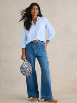 White Stuff Blue Sophie Shirt^Women Blouses & Shirts