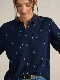 White Stuff Dark Blue Sophie Shirt