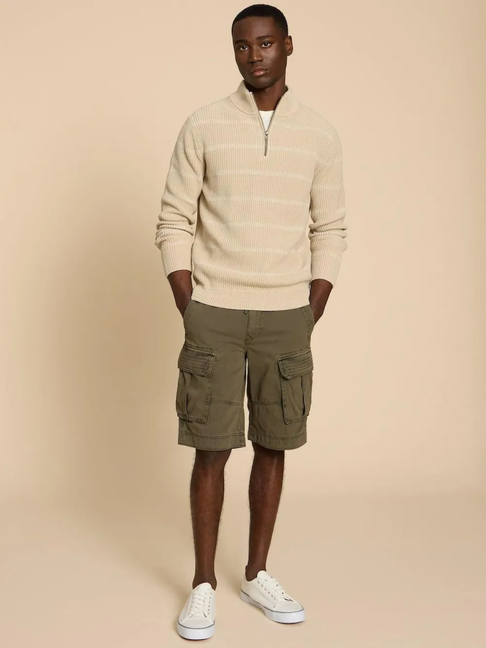 White Stuff 100% Cotton Halsall Cargo Shorts^ Shorts