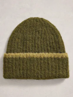 Outlet White Stuff Emma Knitted Beanie Green
