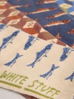 White Stuff Natural Bike Pattern Ankle Socks 4 Pack^ Socks|Socks