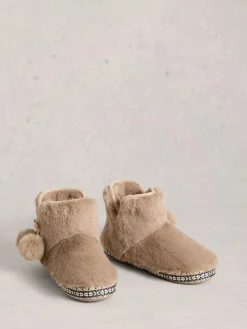 White Stuff Faux Fur Bootie Slippers^Women Slippers