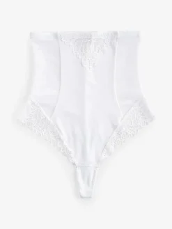 Online Next Super High Waist Thong Firm Tummy Control Shaping Briefs White