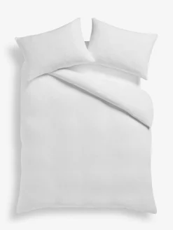 Outlet Next White Teddy Fleece Duvet Cover and Pillowcase Set