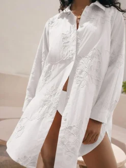 Next Textured Cornelli Cover-Up Shirt^Women Swimwear