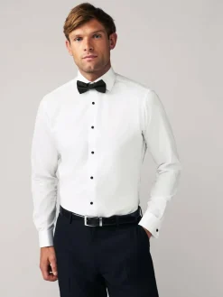 Next Slim Fit Single Cuff Shirt And Bow Tie Pack^ Occasionwear|Shirts
