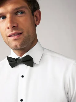 Next Slim Fit Single Cuff Shirt And Bow Tie Pack^ Occasionwear|Shirts