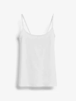 New Next White Thin Strap Vest