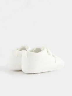 Next White Touch Fastening Baby Trainers (0-2mths)^BOY Unisex|Sneakers