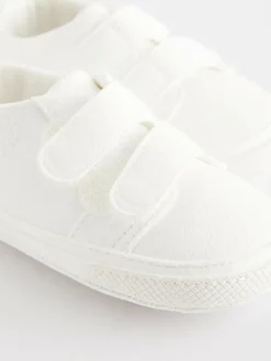 Next White Touch Fastening Baby Trainers (0-2mths)^BOY Unisex|Sneakers