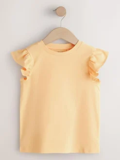 Discount Next White Unicorn Frill Sleeve T-Shirts 3 Pack (3-16yrs)