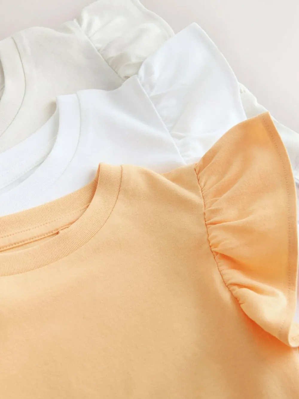 Discount Next White Unicorn Frill Sleeve T-Shirts 3 Pack (3-16yrs)