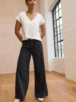 Next White V-Neck Cap Sleeve T-Shirt^Women Tops & T-Shirts