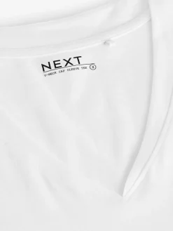 Next White V-Neck Cap Sleeve T-Shirt^Women Tops & T-Shirts