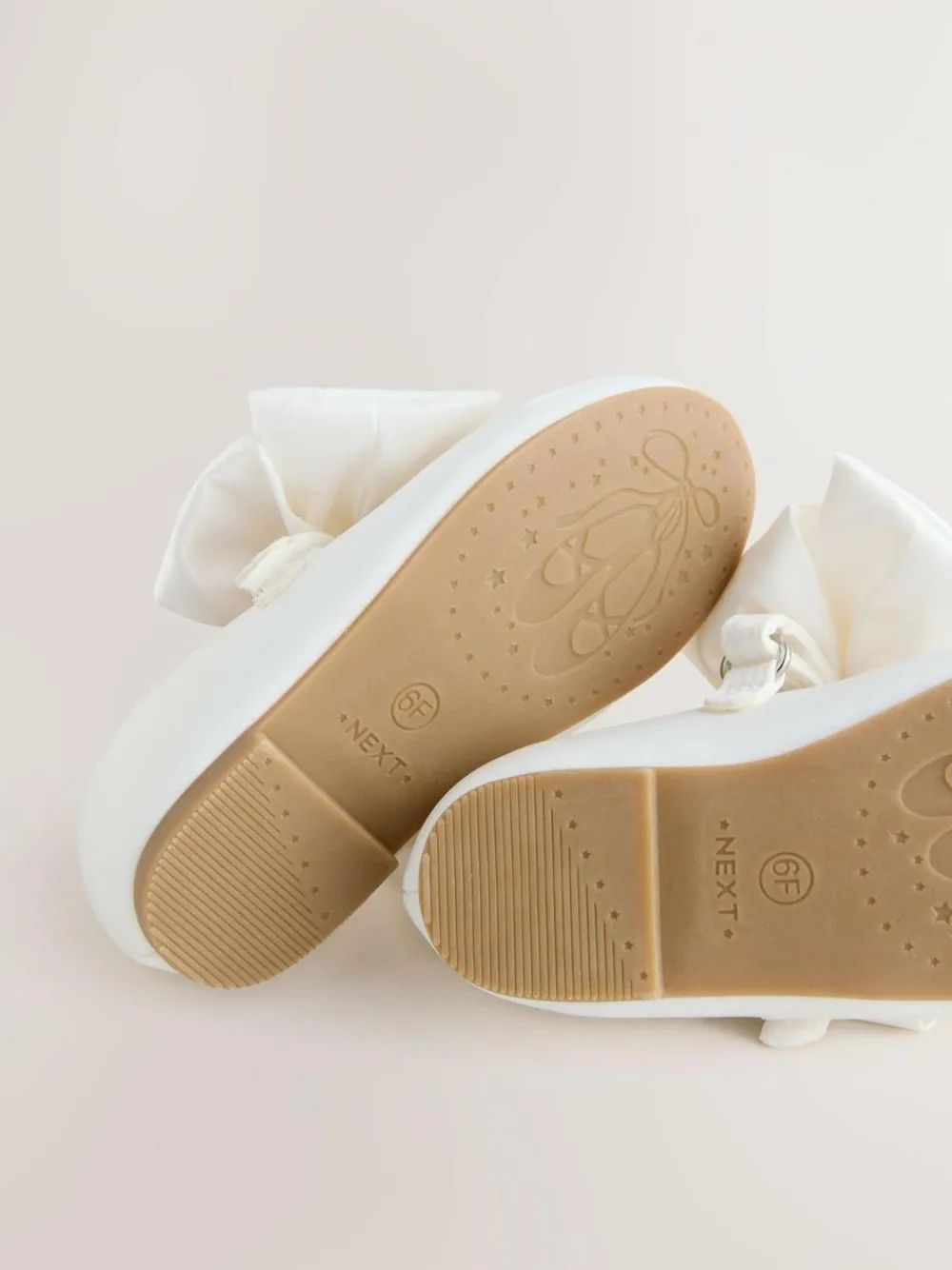 Next White Wide Fit (G) Bow Satin Flower Occasion Mary Jane Shoes^ Shoes|Occasionwear