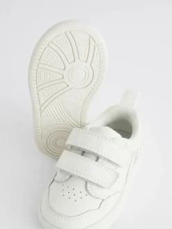 Clearance Next Wide Fit (G) Touch Fastening Leather First Walker Baby Shoes White