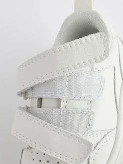 Clearance Next Wide Fit (G) Touch Fastening Leather First Walker Baby Shoes White