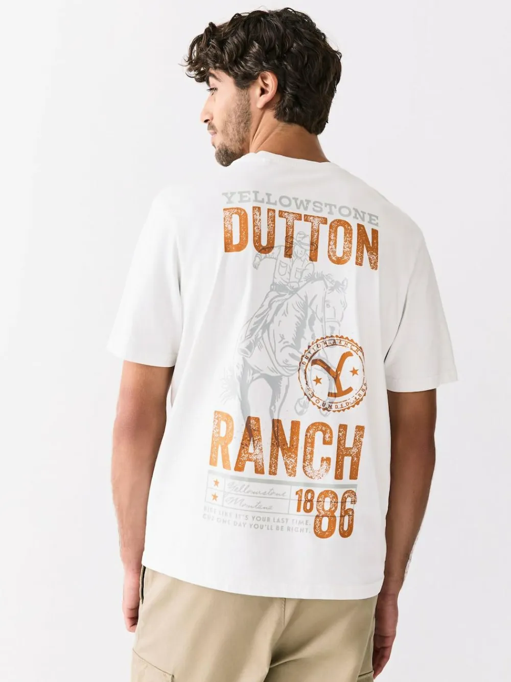 Best Next White Yellowstone Graphic Print T-Shirt