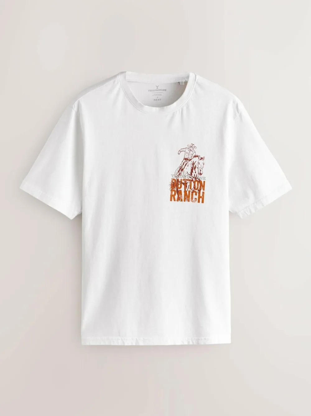 Best Next White Yellowstone Graphic Print T-Shirt