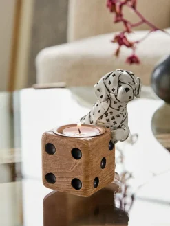Next White/Black Ace the Dalmatian Bronx Tea Light Holder^ Candle Holders & Lanterns