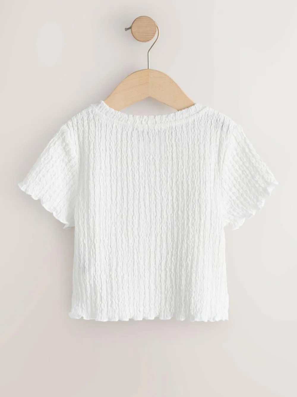 Hot Next White/Black Textured Tops 2 Pack (3-16yrs)