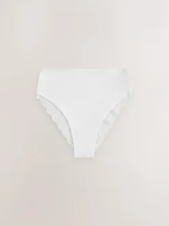 Next White/Black/Grey High Rise High Leg Cotton Lace Knickers 4 Pack^Women Panties|All Lingerie