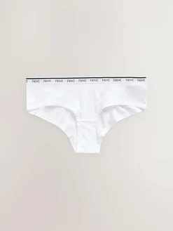 Next Short Cotton Logo Knickers 4 Pack^Women Panties