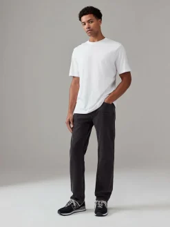 Next White/Black/Navy Regular Fit Essential Cotton T-Shirts 6 Pack^ Nightwear|Loungewear