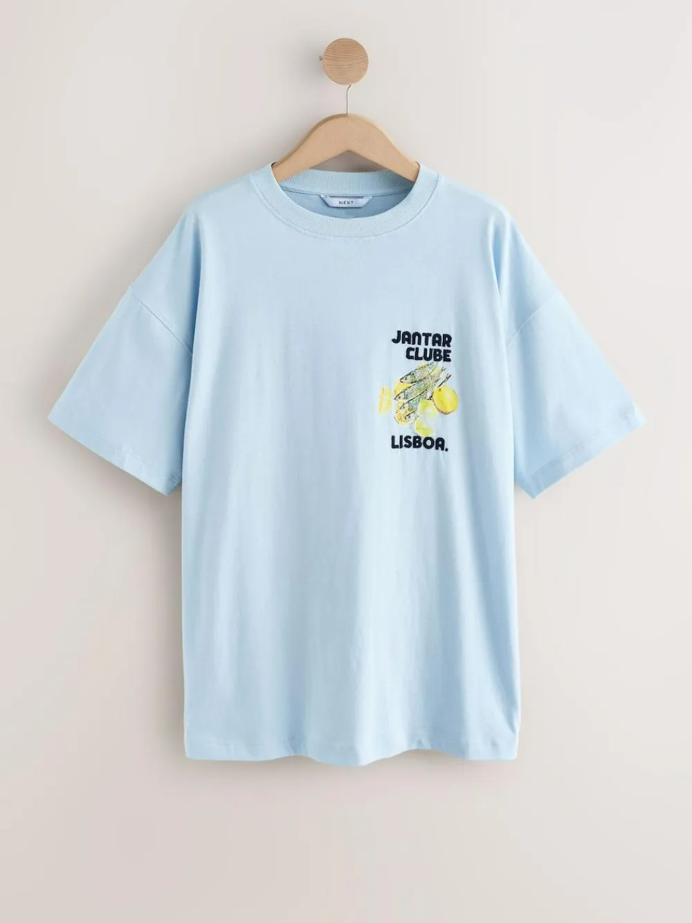 Next White/Blue Graphic Print Beach T-Shirt^Women Tops & T-Shirts