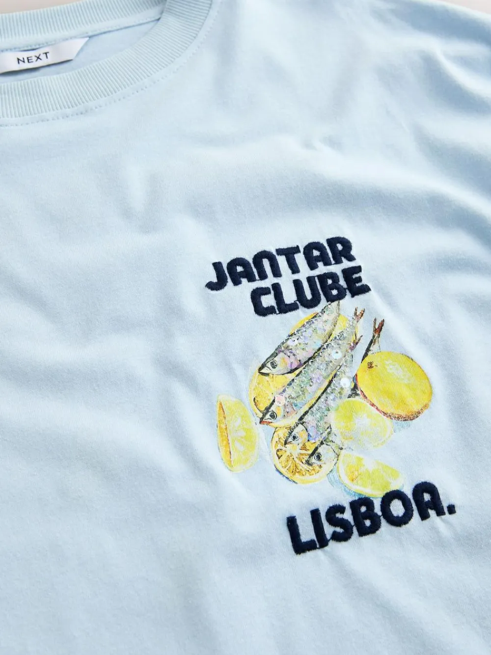 Next White/Blue Graphic Print Beach T-Shirt^Women Tops & T-Shirts