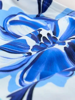 Online Next Tie Side Bikini Bottoms White/Blue Porcelain