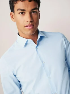 Next Regular Fit Easy Care Long Sleeve Single Cuff Smart Shirts 2 Pack^ Shirts