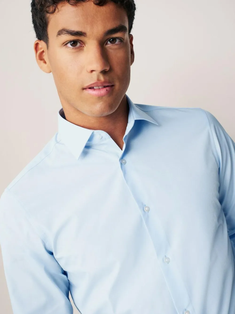 Next Regular Fit Easy Care Long Sleeve Single Cuff Smart Shirts 2 Pack^ Shirts