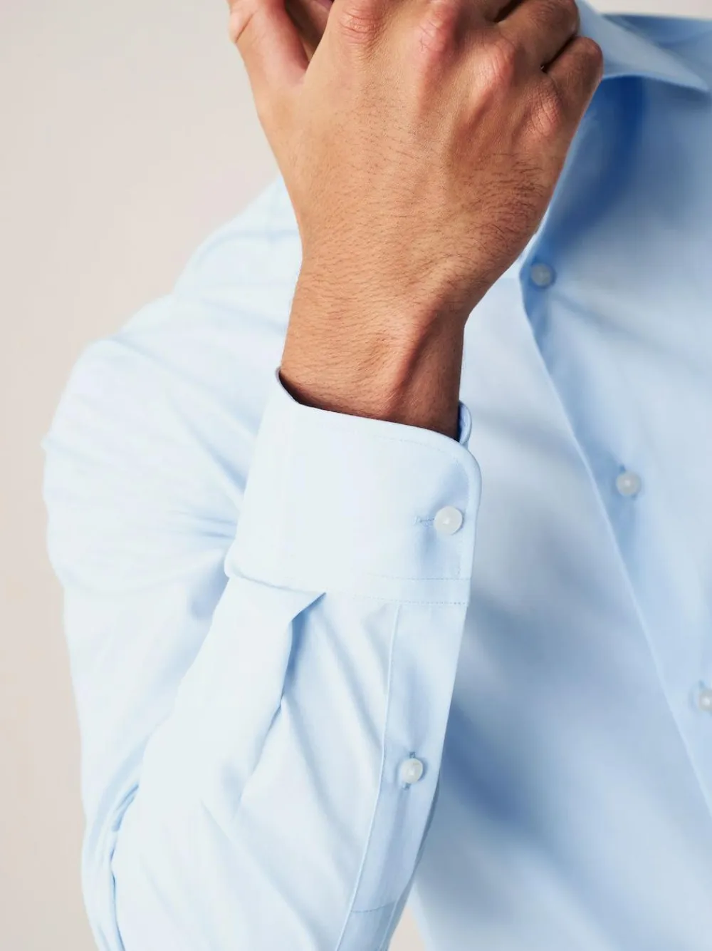 Next Regular Fit Easy Care Long Sleeve Single Cuff Smart Shirts 2 Pack^ Shirts