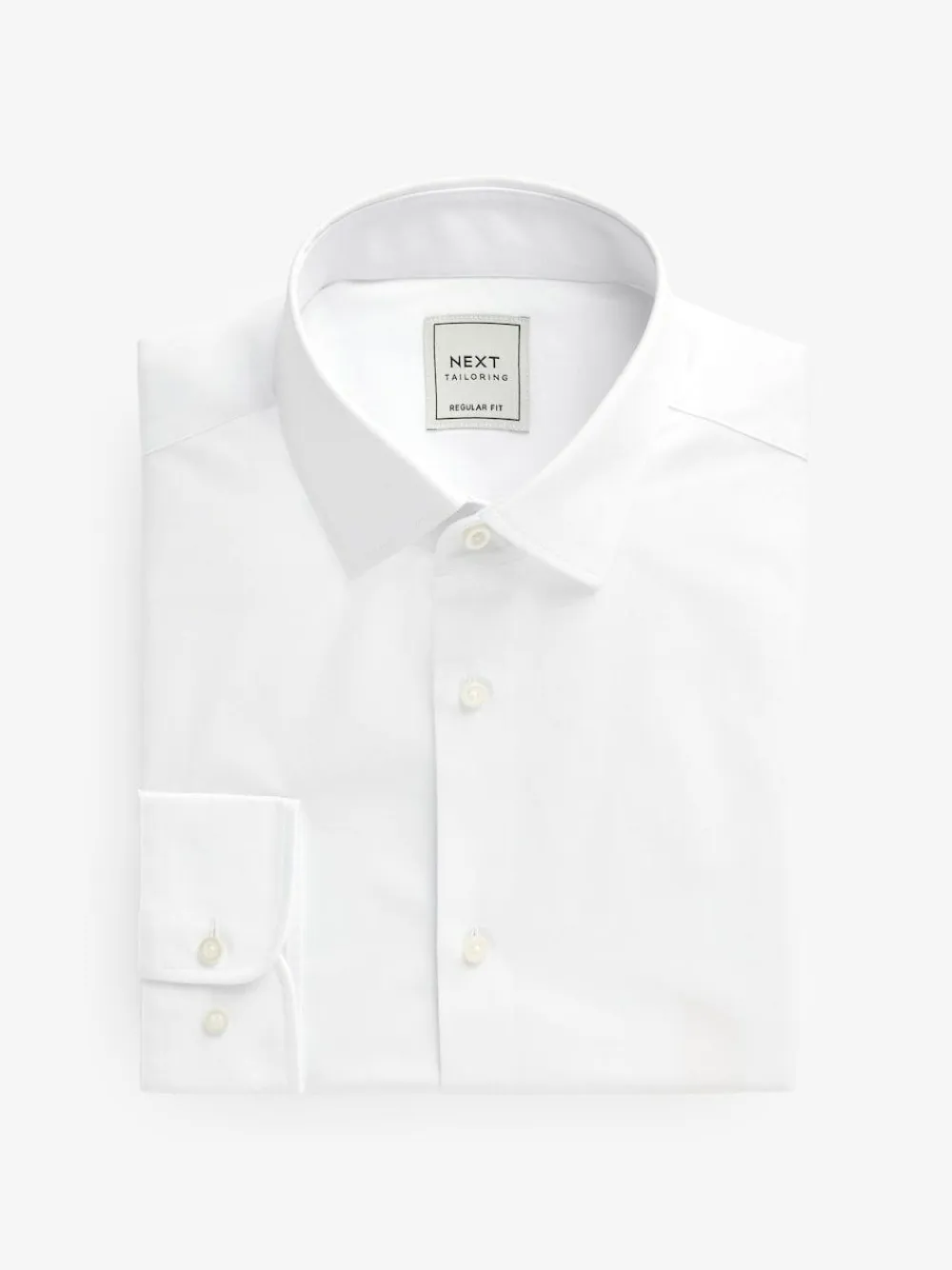 Next Regular Fit Easy Care Long Sleeve Single Cuff Smart Shirts 2 Pack^ Shirts