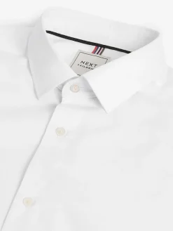 Next Slim Fit Easy Care Textured Single Cuff Smart Shirts 3 Pack^ Shirts