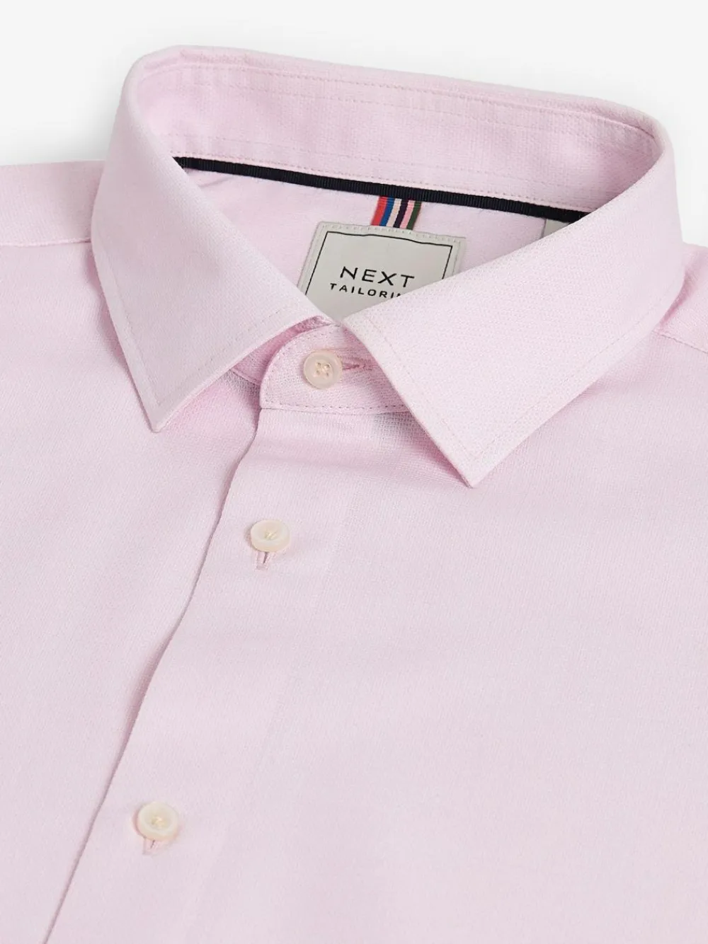 Next Slim Fit Easy Care Textured Single Cuff Smart Shirts 3 Pack^ Shirts