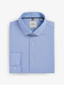 Next Slim Fit Easy Care Textured Single Cuff Smart Shirts 3 Pack^ Shirts