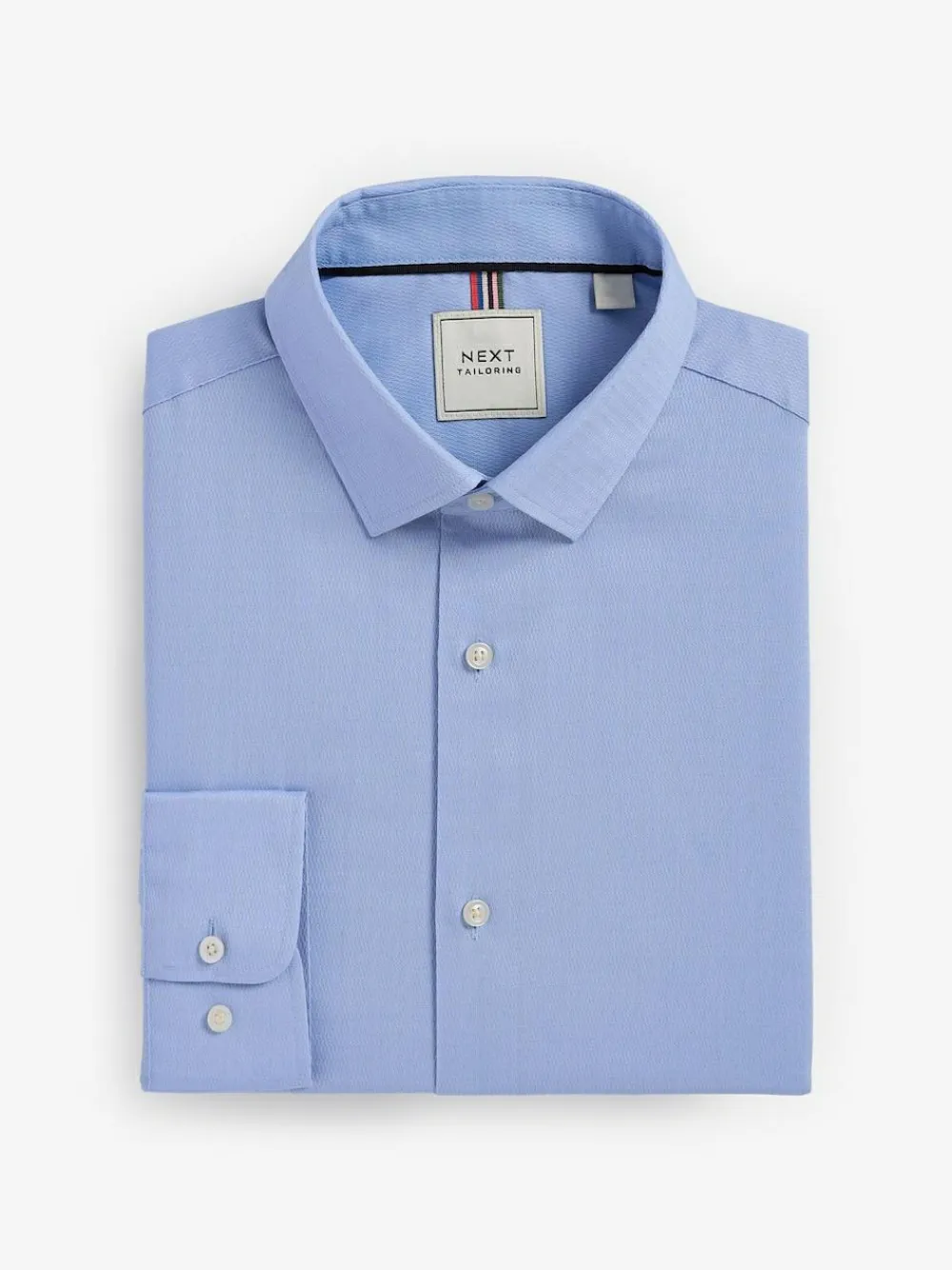 Next Slim Fit Easy Care Textured Single Cuff Smart Shirts 3 Pack^ Shirts