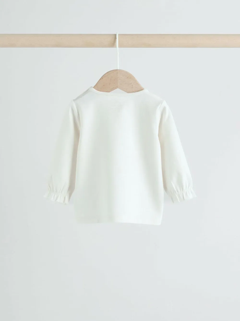 Next White/Brown Baby Long Sleeve Top and Trousers Set 2 Piece (0mths-2yrs)^ Tops|Cosy Club