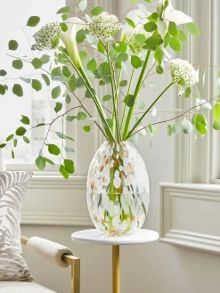 Next Medium Confetti Glass Flower Vase^ Vases