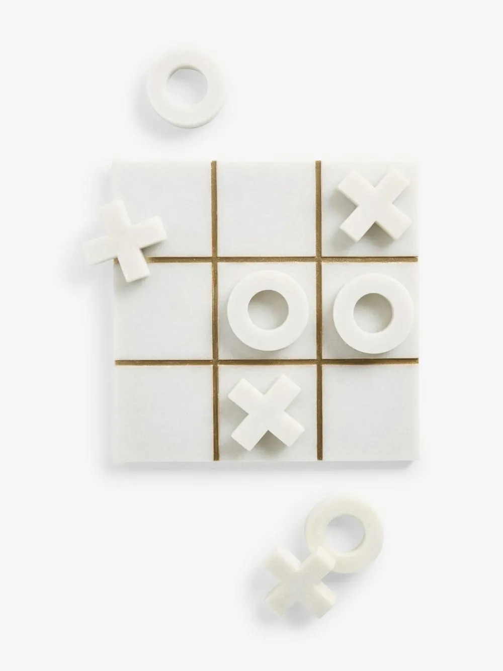 Clearance Next White/Gold Noughts And Crosses Game