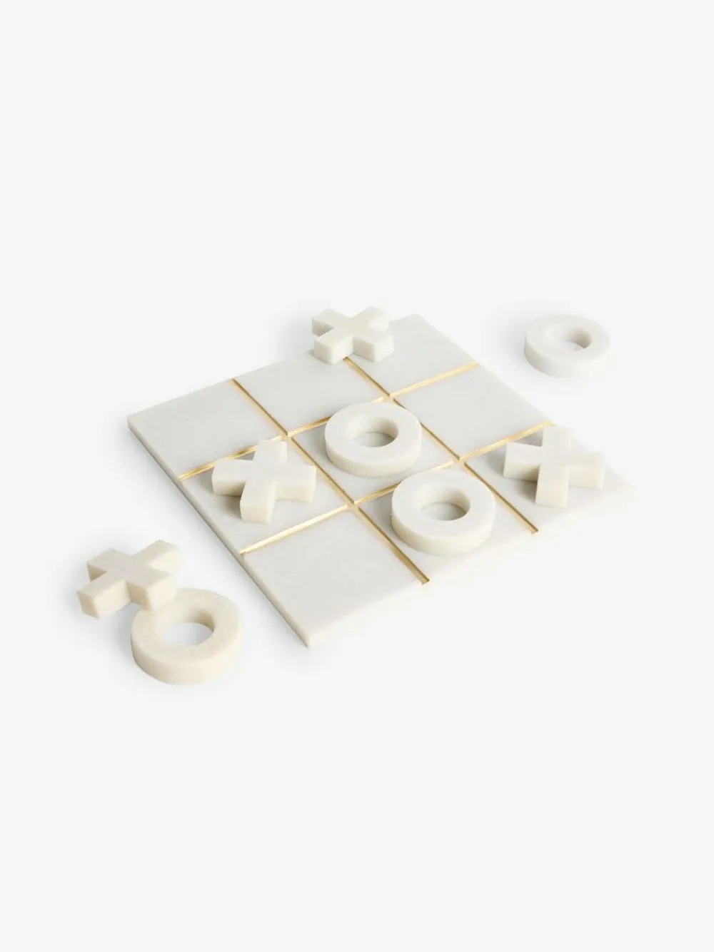 Clearance Next White/Gold Noughts And Crosses Game