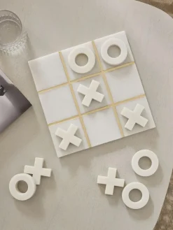 Clearance Next White/Gold Noughts And Crosses Game