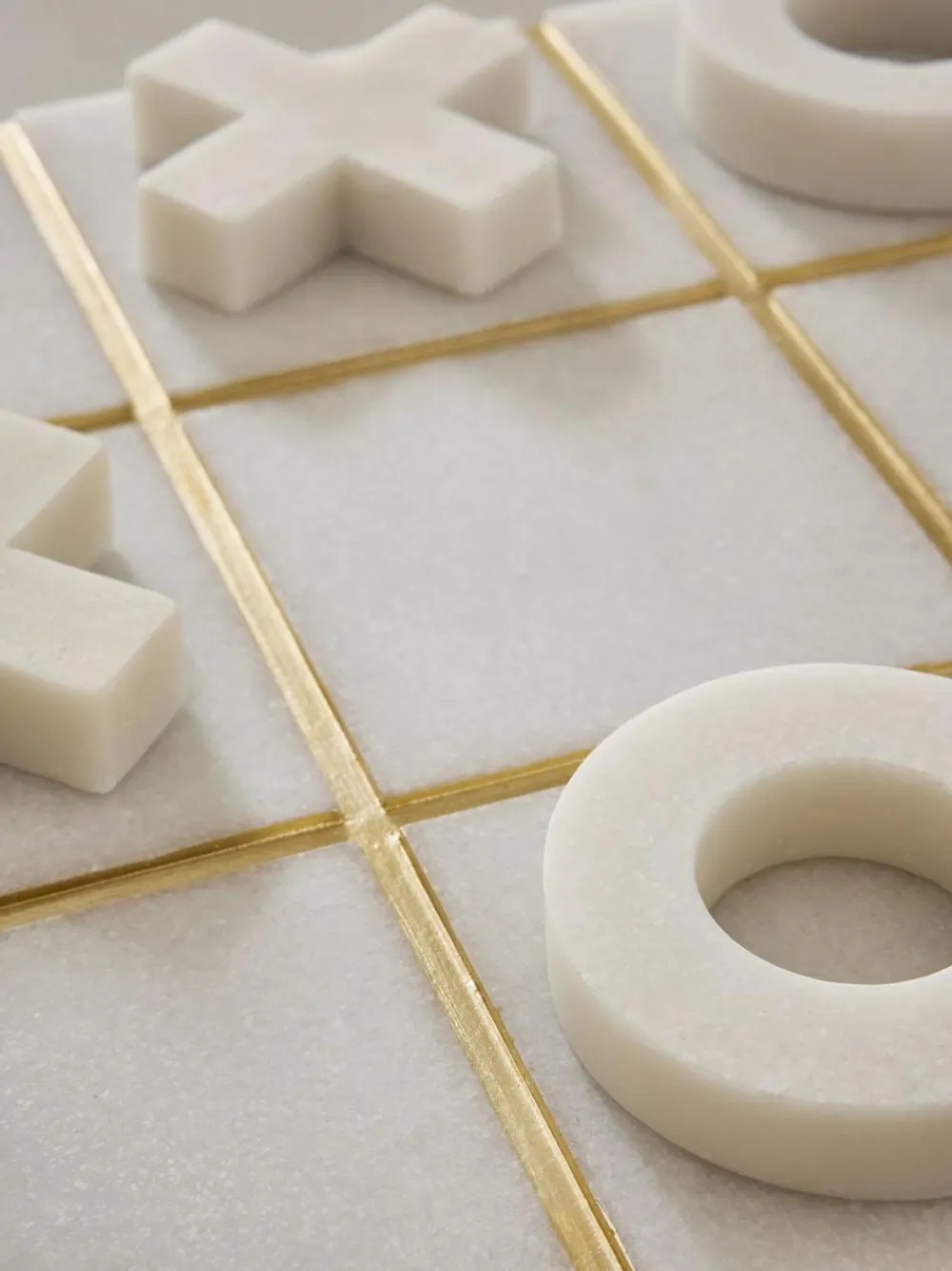 Clearance Next White/Gold Noughts And Crosses Game