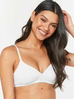 Next Pad Non Wire Cotton Blend Ultimate Comfort Bras 3 Pack^Women Bras