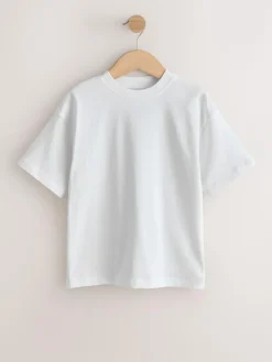 Discount Next White/Navy/Green/Orange Relaxed Fit Short Sleeves T-Shirts 4 Pack (3-16yrs)