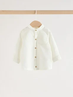 Online Next Shirt and Trousers Baby Set (0mths-3yrs) White/Orange Stripe